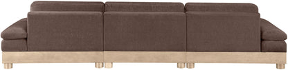 Turin - Chenille Fabric Upholstered Modular Sectional - Brown