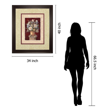 Traditional Red Il By Vivian Flasch - Framed Print Wall Art - Red