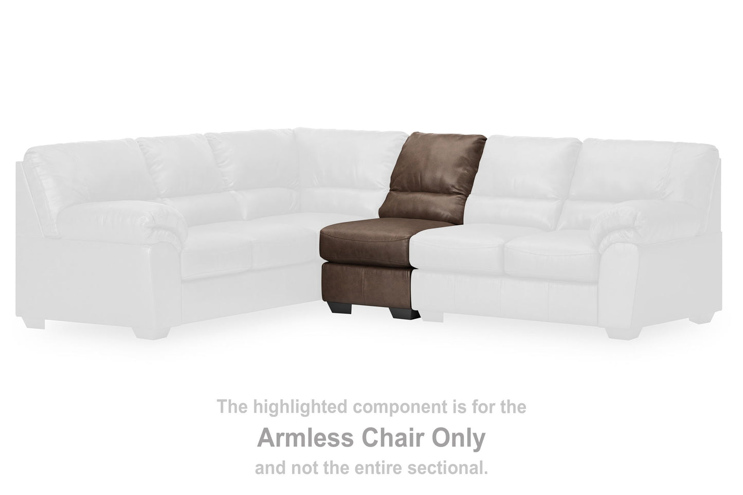 WillowBend - Armless Chair - Umber