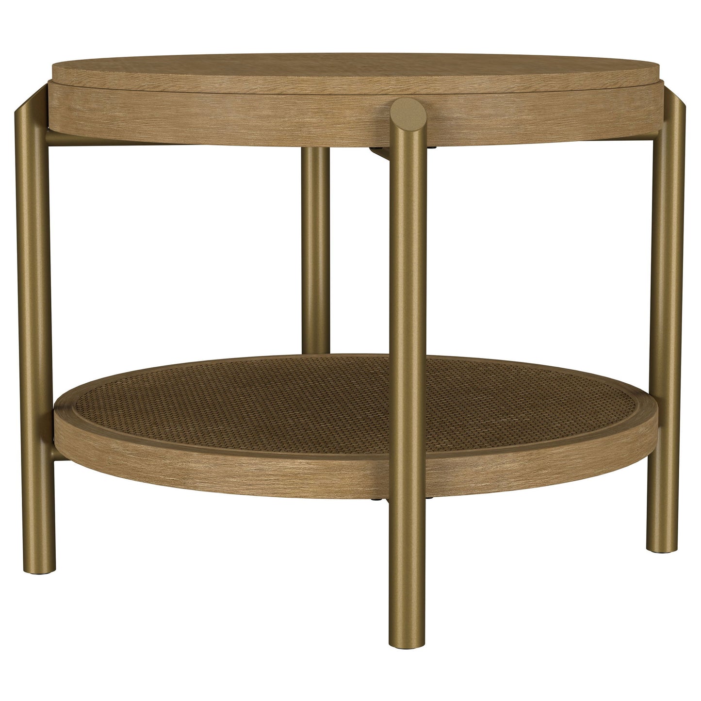 Benson - Round Table With Storage Shelf