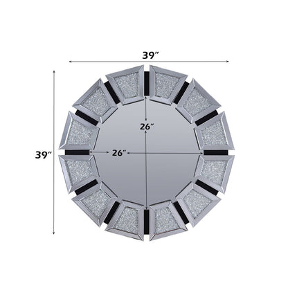 Noralie - Accent Mirror - Mirrored, Faux Diamonds