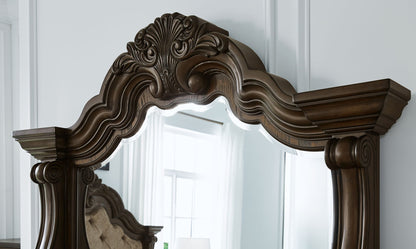 Maylee - Bedroom Mirror - Dark Brown