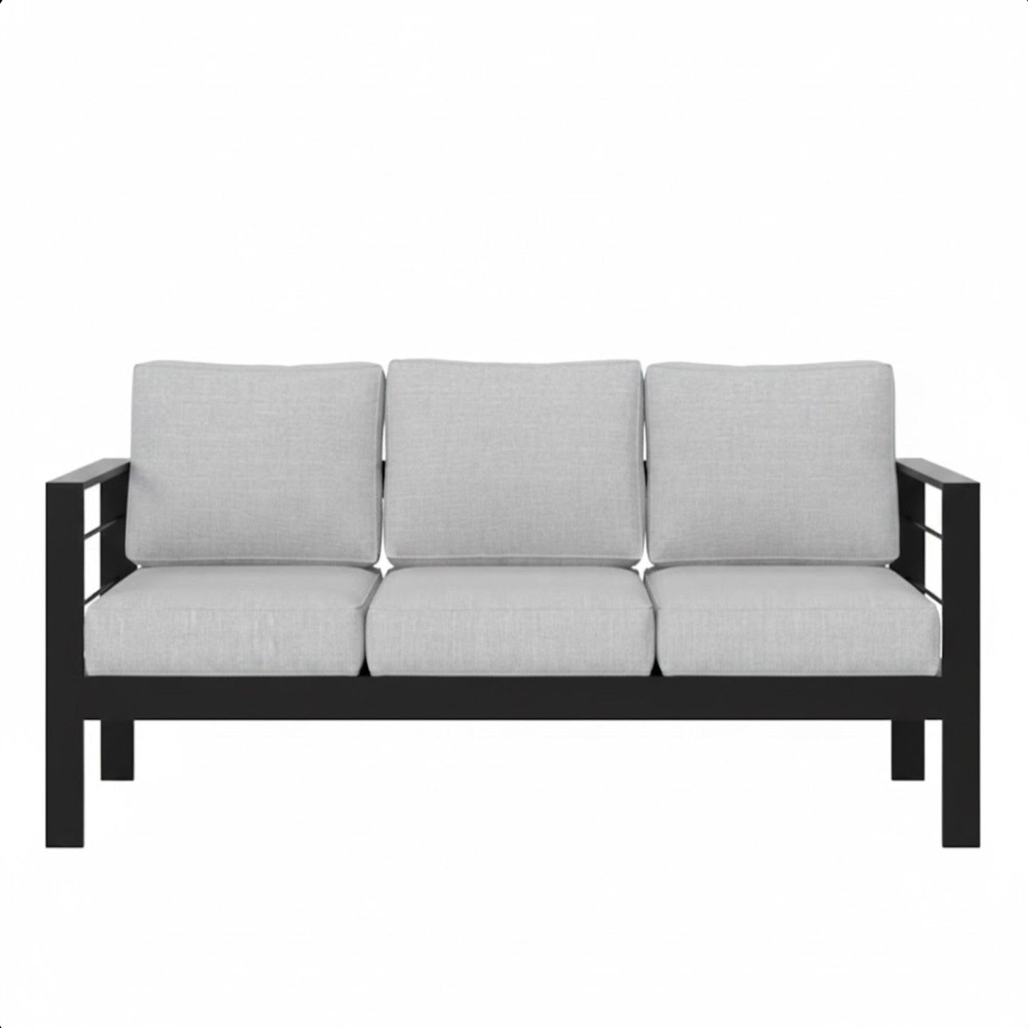 All-Weather Patio Sofa & Cushions, 3 Seat Outdoor Couch