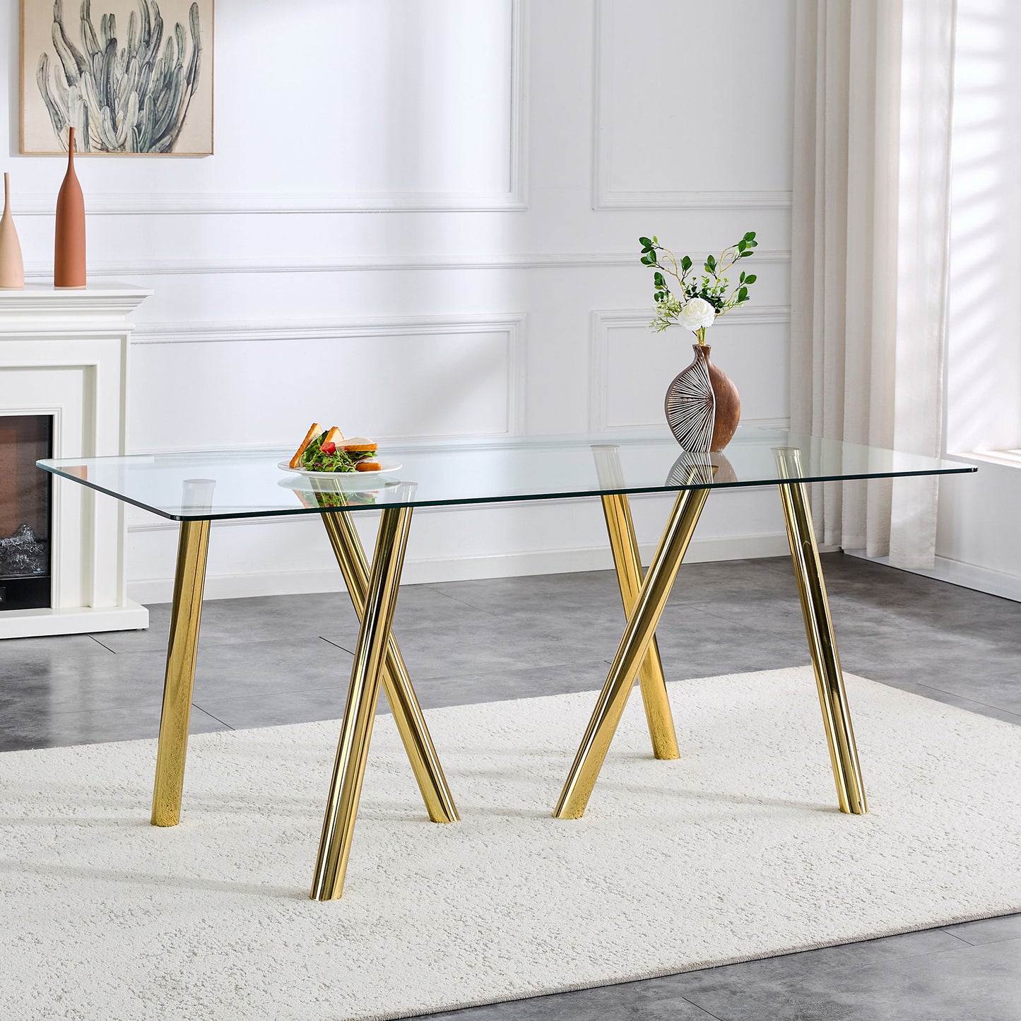 Dining Table With Transparent Surface