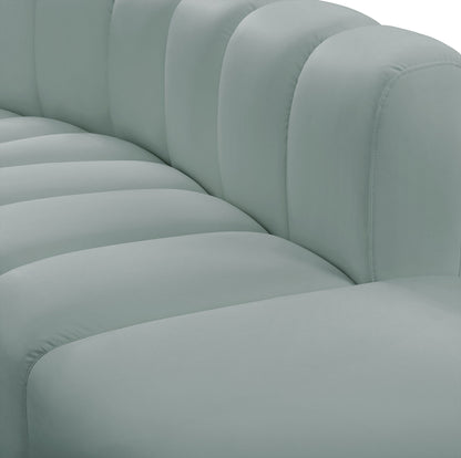 Arc - Faux Leather 6 Piece Modular Sofa