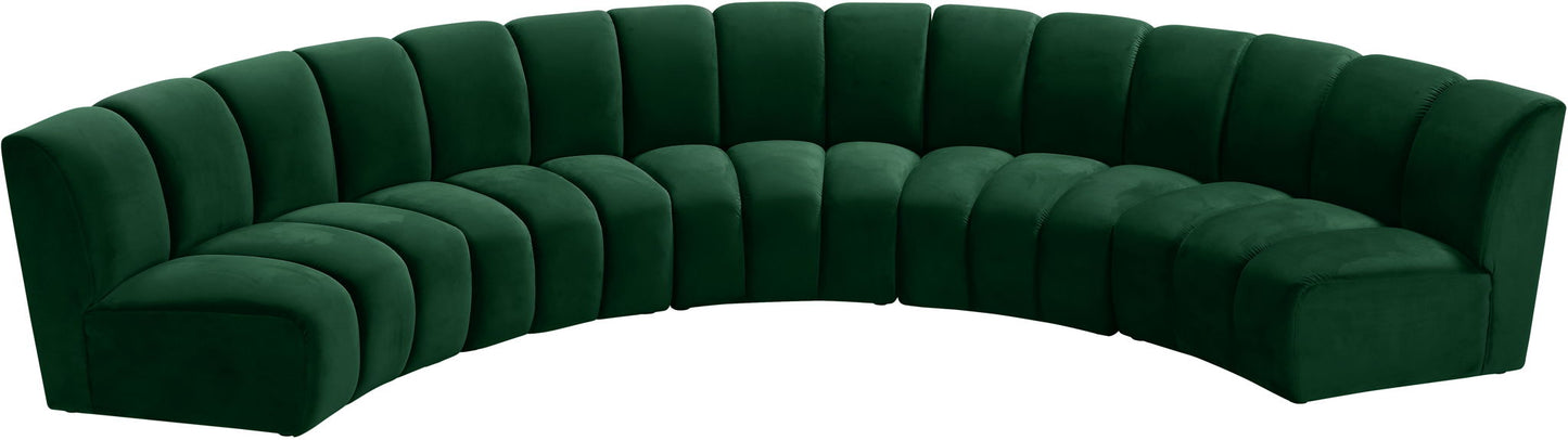 Infinity - 5 Piece Velvet Modular Sectional