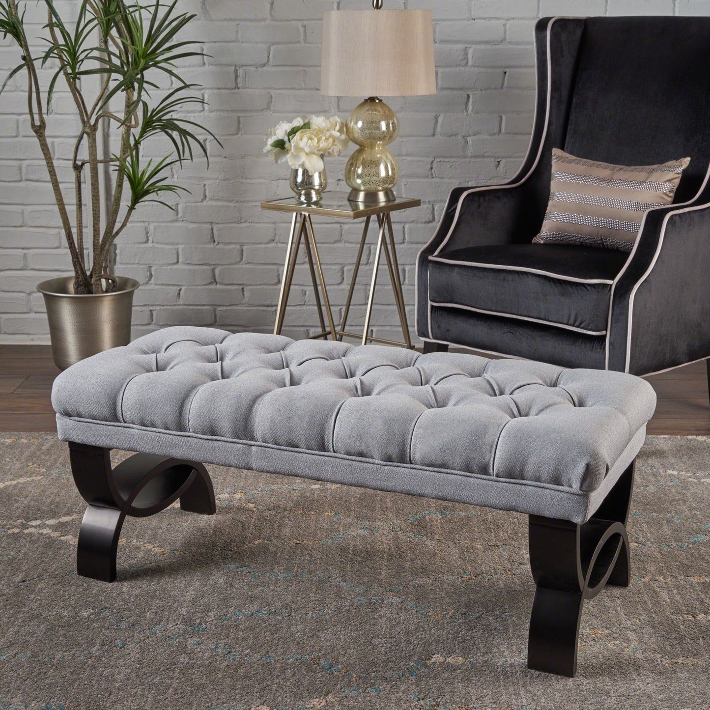 Hilton - Ottoman Bench Classic Style