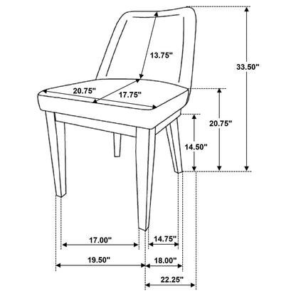 Bryant - Upholstered Dining Side Chair (Set of 2) - Light Tan