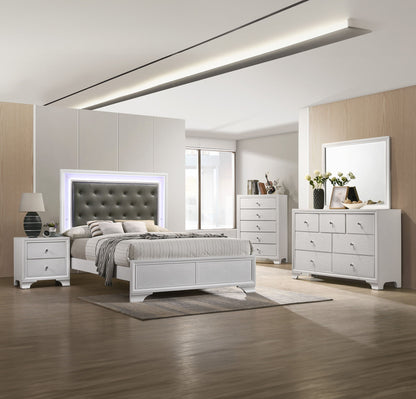 Lyssa - King 4 Piece Bedroom Set - White
