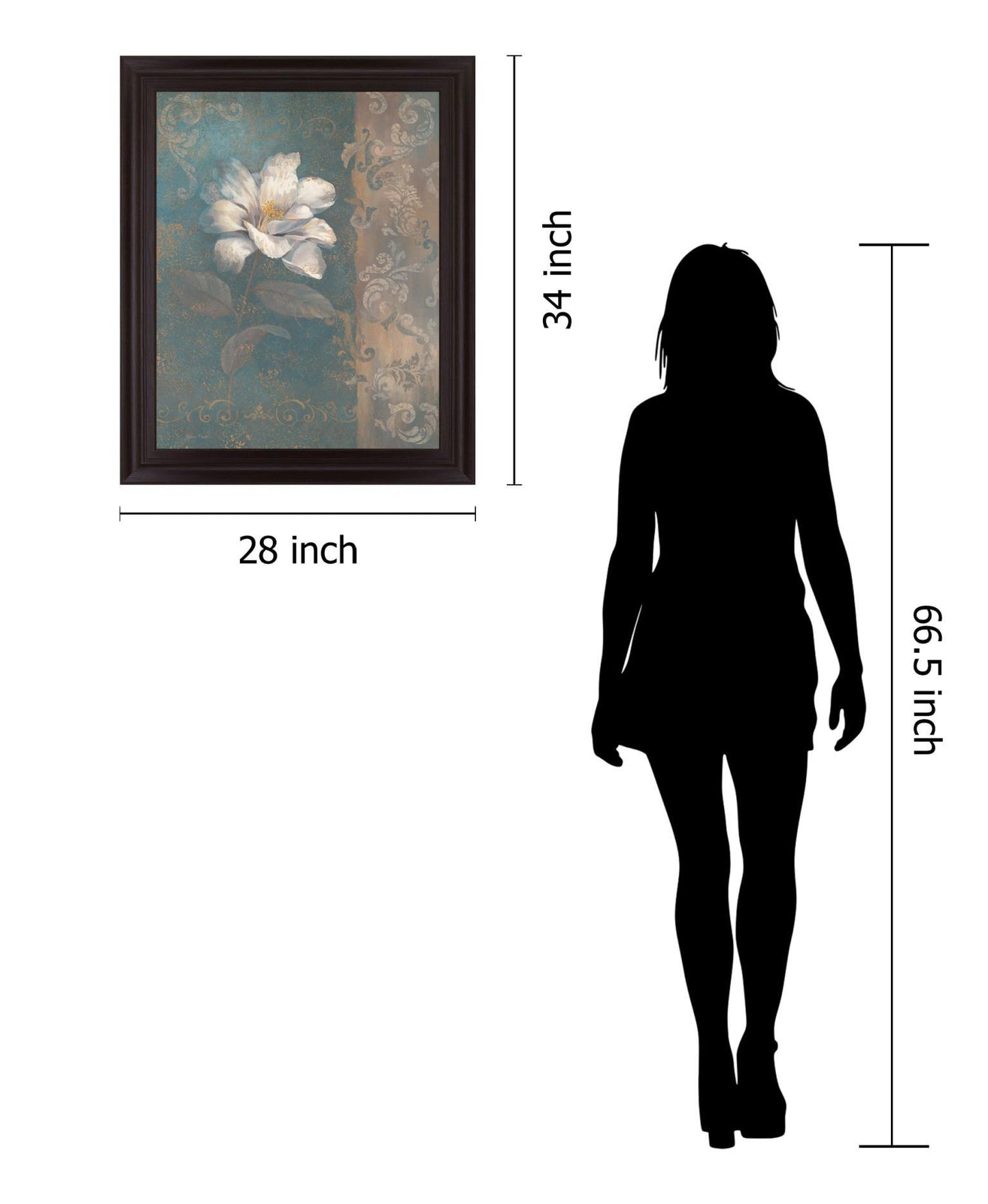 Opaline Majesty - 28" x 34" Framed Wall Art