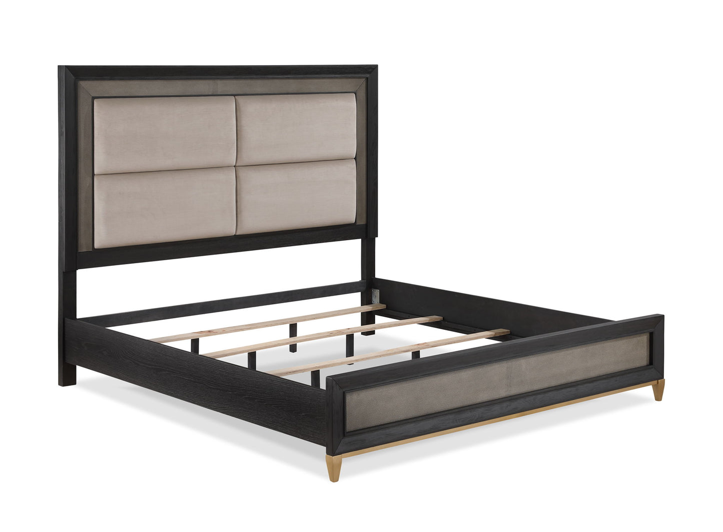 Payson - Queen 5 Piece Bedroom Set - Black / Gray
