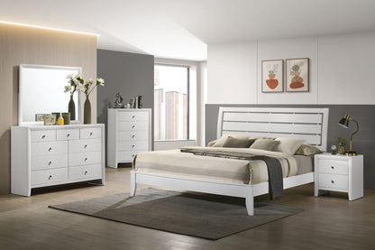 Evan - King 4 Piece Bedroom Set - White