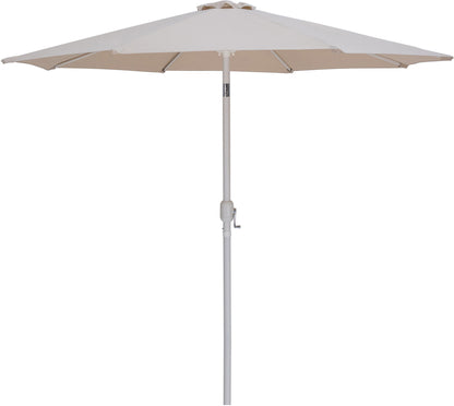 Fiji - Aluminum Patio Umbrella With Round Black And White Base