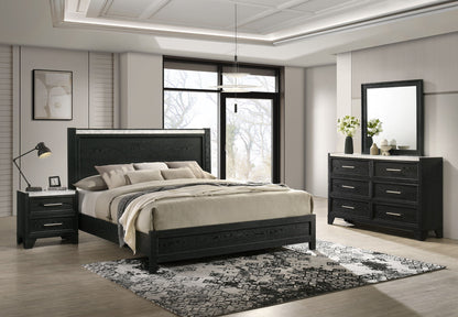 Lamar - Queen 4 Piece Bedroom Set - Black