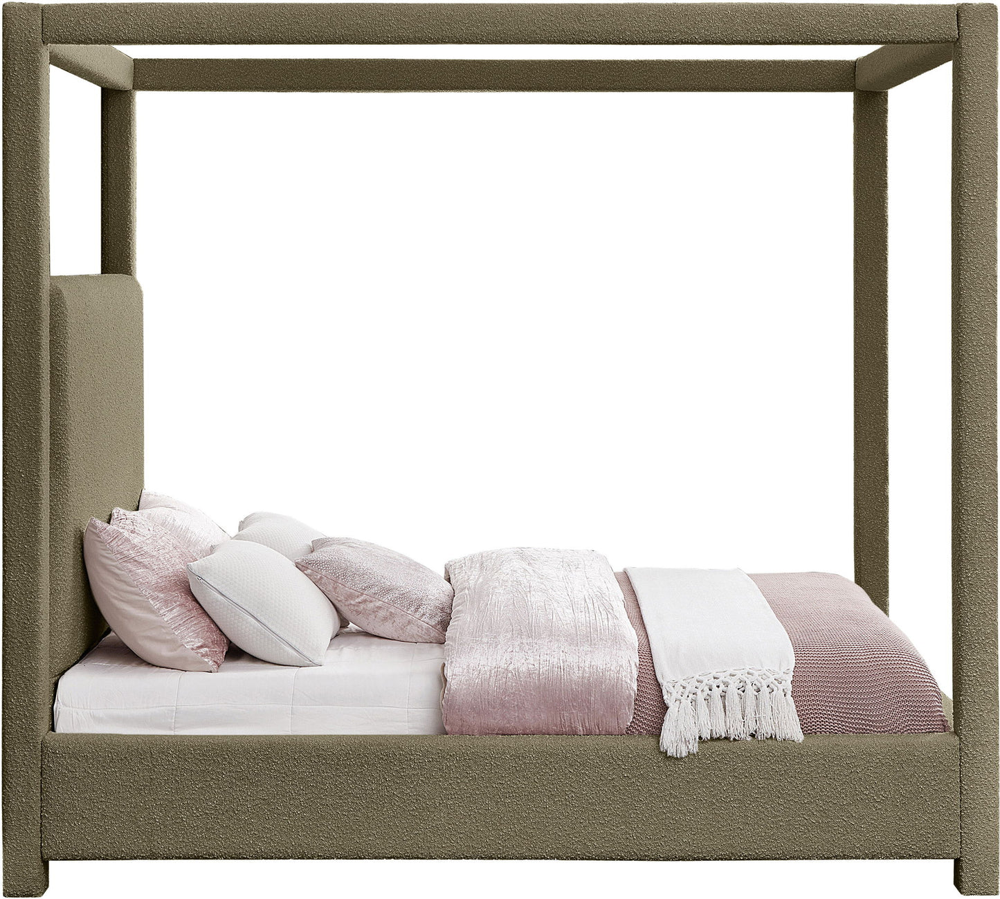 Eden - Boucle Fabric Upholstered Bed