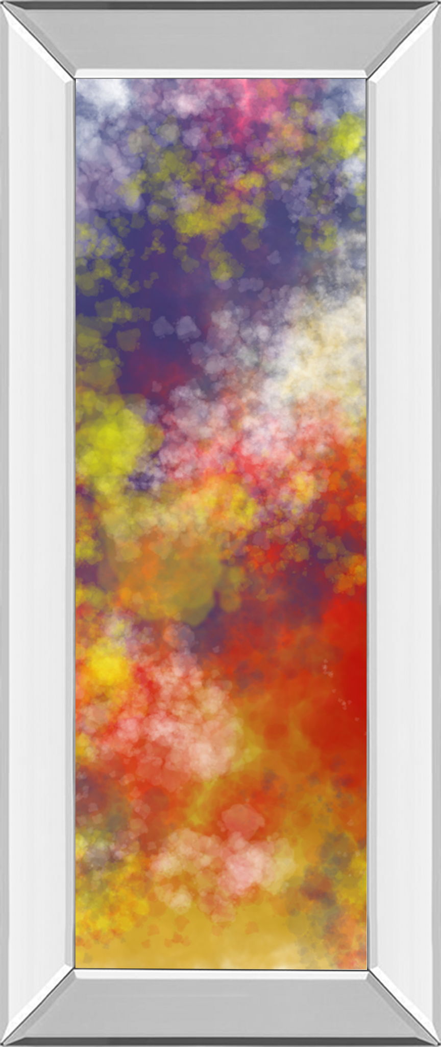Vapor I. A By Jason Johnson - Mirror Framed Print Wall Art - Red