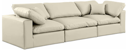Comfy - Faux Leather Modular Sofa 3 Seats
