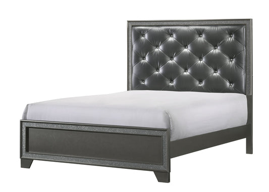 Kaia - Queen Bed - Dark Gray