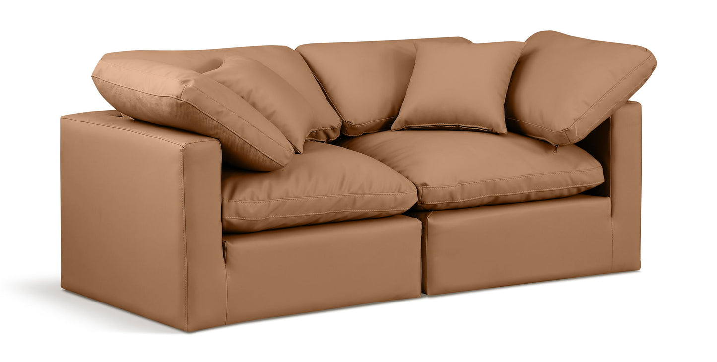Indulge - Faux Leather 2 Seat Modular Sofa