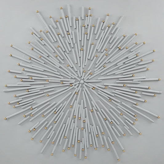 Radiant Lattice - 36" x 36" Framed Wall Art