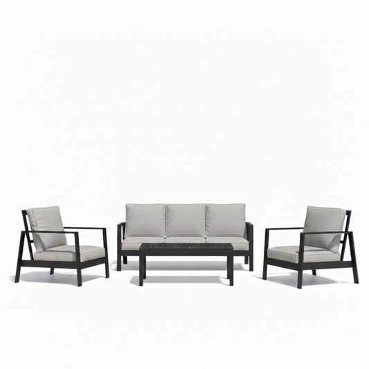 Modern 5 Seat Outdoor Patio Furniture Set With Coffee Table