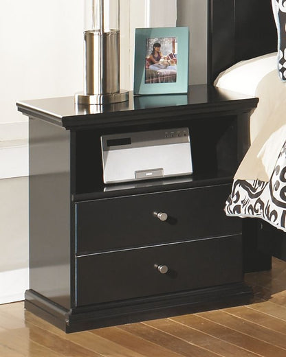 Maribel - One Drawer Night Stand - Black