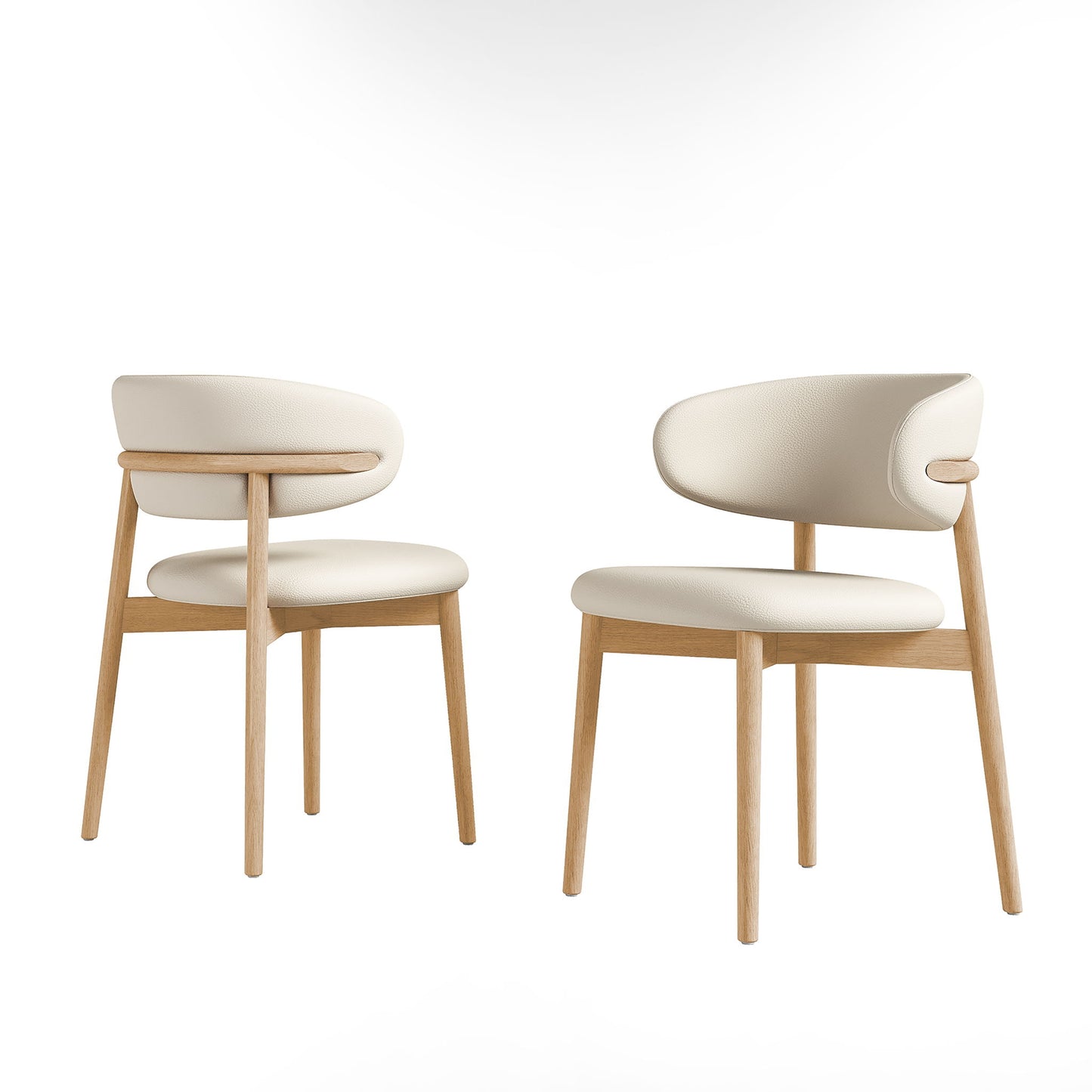 Dining Chair For Dining Room, Kitchen (Set of 2) - White