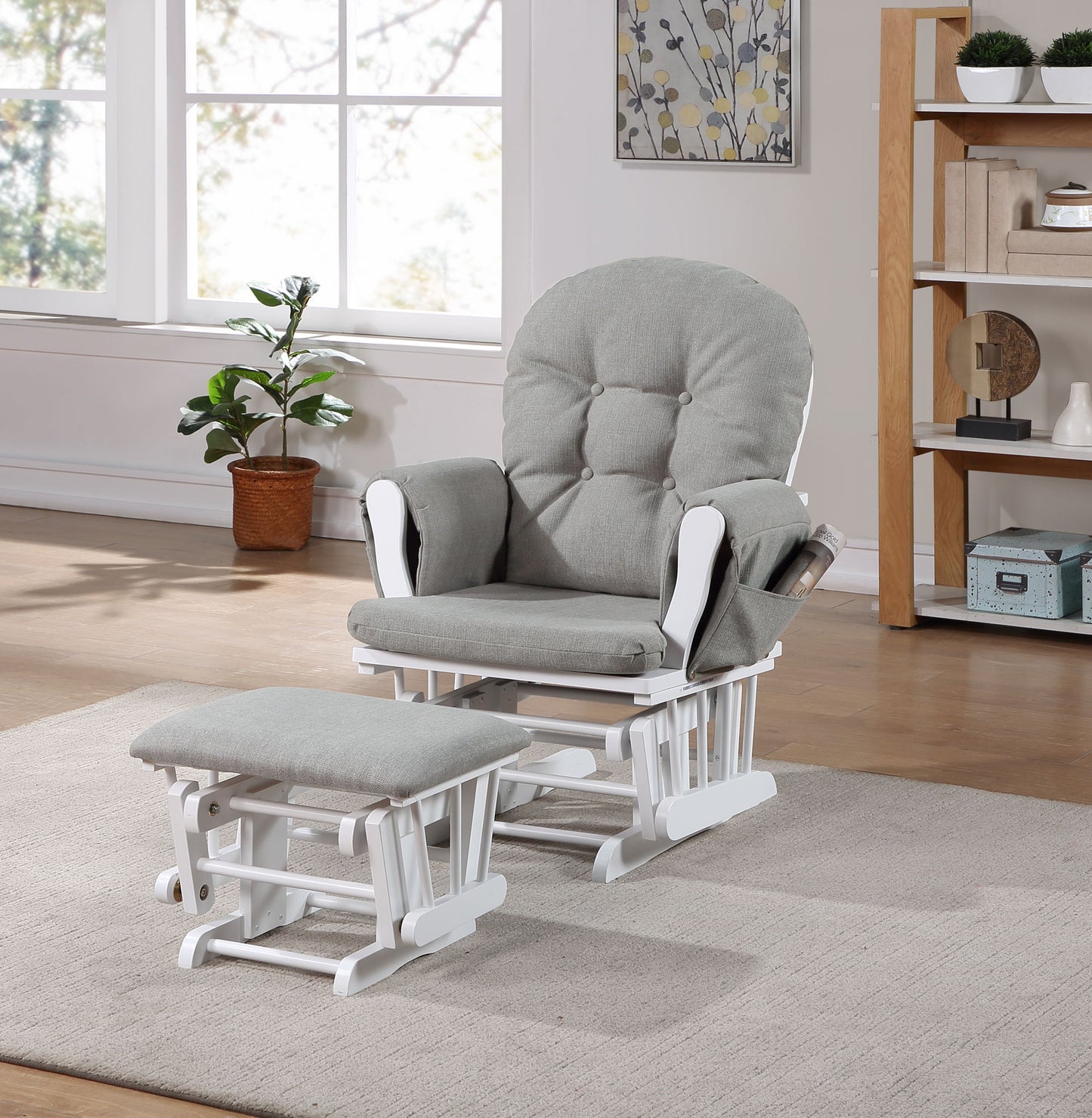 Mason - Comfortable Glider And Ottoman