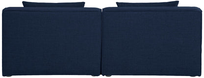 Cube - Linen Modular 2 Seat Armless Sofa