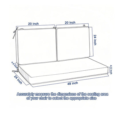 Deep Seat Waterproof Replacement Patio Chair Cushions For Patio Furniture