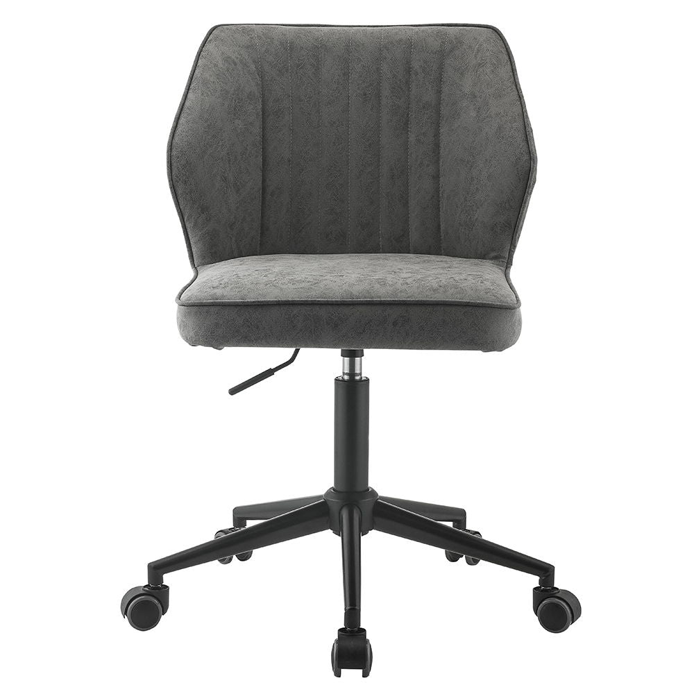 Pakuna - Office Chair - Vintage Gray Synthetic Leather & Black