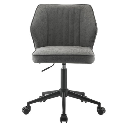 Pakuna - Office Chair - Vintage Gray Synthetic Leather & Black