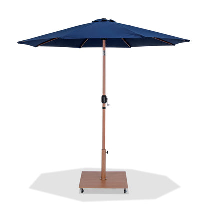 Fiji - Aluminum Patio Umbrella With Square Teak Base