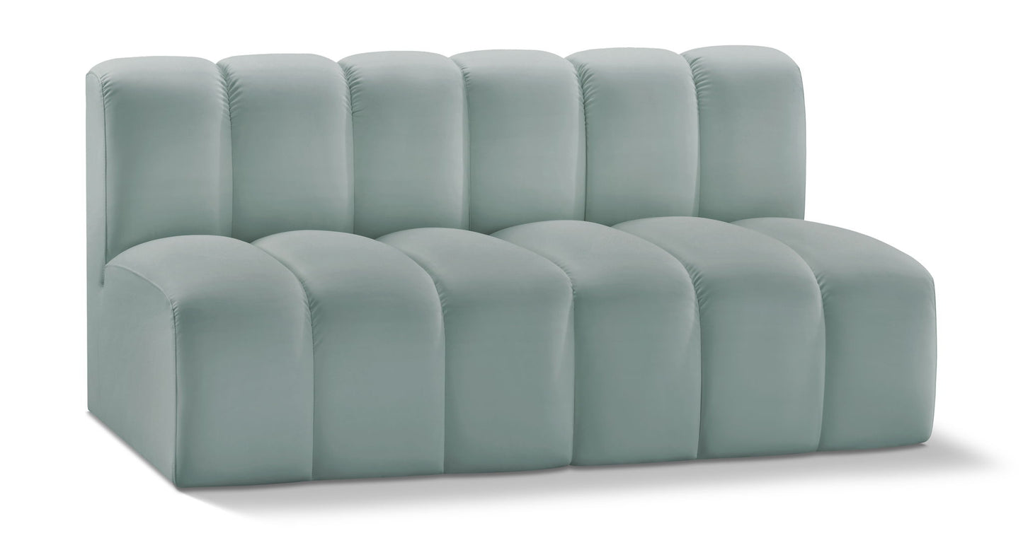 Arc - Faux Leather 2 Seats Modular Sofa