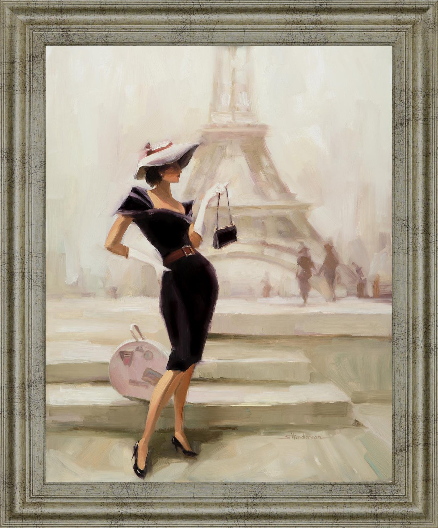 Chic Stroll - 28" x 34" Framed Wall Art