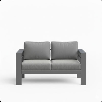 All-Weather Patio Loveseat With Thick Cushions