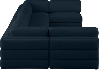 Beckham - 6 Piece Modular U-Shaped Armless Sectional