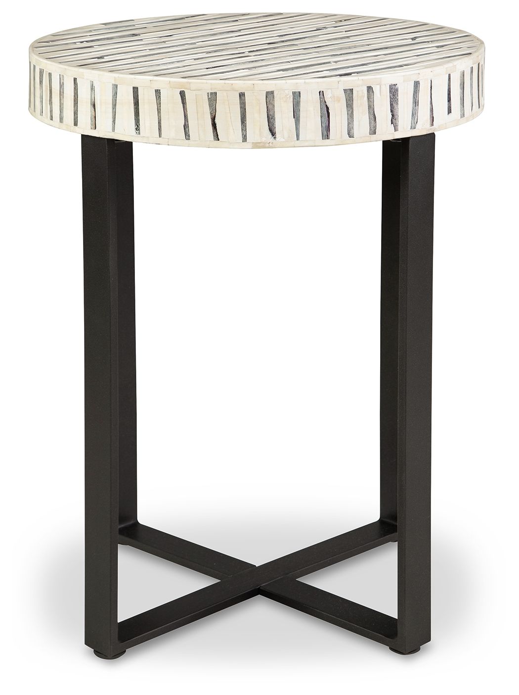 Crewridge - Accent Table - Black / Cream