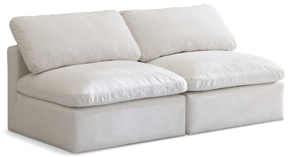 Plush - Modular Armless 2 Seat Sofa