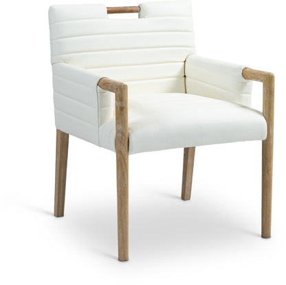 Aimee - Dining Arm Chair - Light Brown Legs