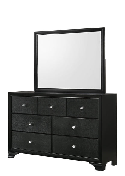 Micah - Dresser & Mirror - Black