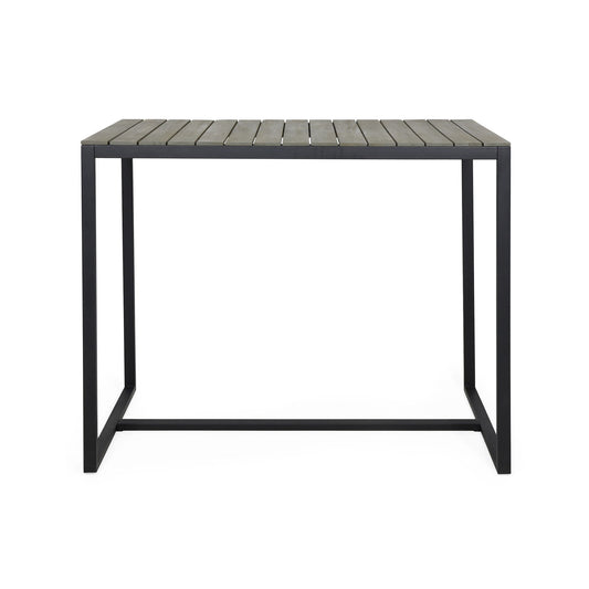Ernesto - Outdoor Industrial Acacia Wood Bar Table