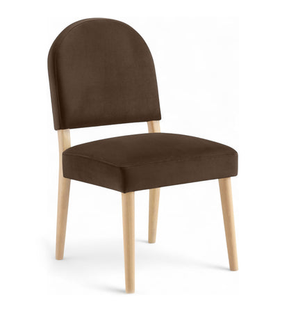 Varinelle - Velvet Dining Chair (Set of 2) - Natural Frame