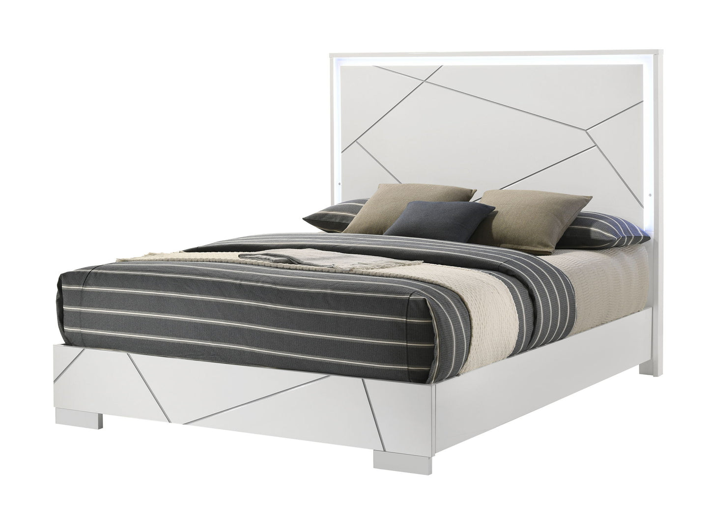Ayla - King Bed - White