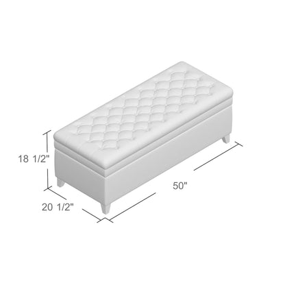 Juliana - Storage Ottoman With Birch Legs