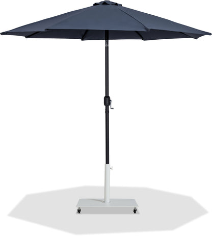 Fiji - Aluminum Patio Umbrella With Square White And Black Base