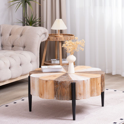 Flower Shaped Coffee Table For Living Room - Multicolor