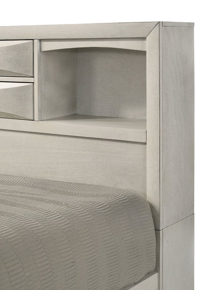 Emily - Queen Captains Bed - White
