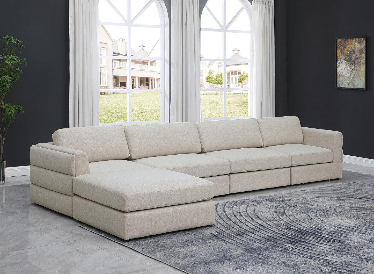Beckham - 5 Piece Modular L-Shaped Sectional