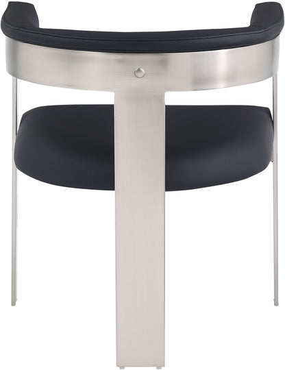 Romeo - Faux Leather Dining Chair With Silver Base (Set of 2)